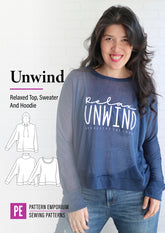 Unwind Top | Sweater & Hoodie PDF Sewing Pattern