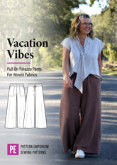 Vacation Vibes | Palazzo Pants PDF Sewing Pattern