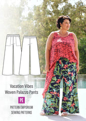 Vacation Vibes | Palazzo Pants PDF Sewing Pattern