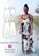 Vacay All Day Tent Dress & Top | PDF Sewing Pattern