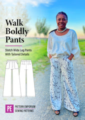 Walk Boldly | Wide Leg Pants PDF Sewing Pattern