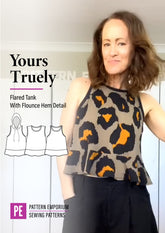 Yours Truly | Flounce Hem Tank PDF Sewing Pattern