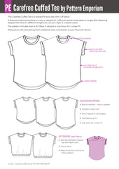 Carefree Cuffed Tee | Dolman T-shirt PDF Sewing Pattern