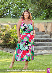 Coastal | Woven Side Split Skirt PDF Sewing Pattern