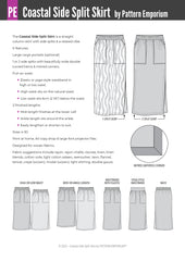 Coastal | Woven Side Split Skirt PDF Sewing Pattern