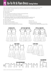 Go-To | Fit & Flare Dress & Skirt PDF Sewing Pattern