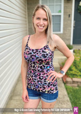 Hugs & Kisses Cami | With Shelf Bra PDF Sewing Pattern