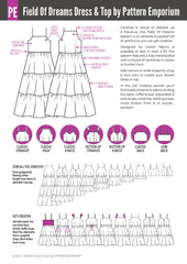 Field Of Dreams | Tiered Dress & Top PDF Sewing Pattern
