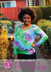 Besties Tee | Flared & Banded T-shirt PDF Sewing Pattern