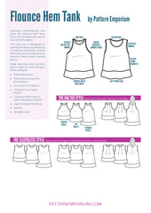 Yours Truly | Flounce Hem Tank PDF Sewing Pattern