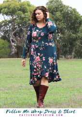 Follow Me | Wrap Dress & Skirt PDF Sewing Pattern