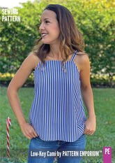 Low-Key Cami | Woven Strappy Top PDF Sewing Pattern