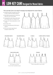 Low-Key Cami | Woven Strappy Top PDF Sewing Pattern