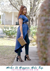 Make It Happen | Woven High-low Top PDF Sewing Pattern