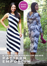 Bundle | Entice Me Dress & Cowl Back Add-On PDF Patterns