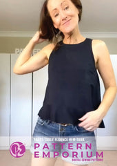 Yours Truly | Flounce Hem Tank PDF Sewing Pattern