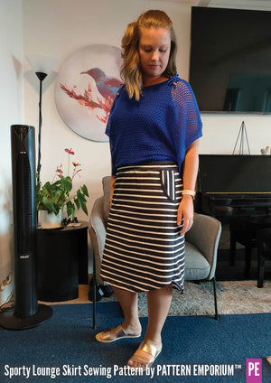 Sporty Lounge Skirt Sewing Pattern