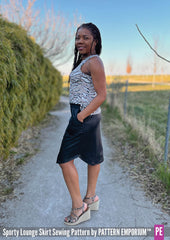Sporty Lounge Skirt | PDF Sewing Pattern