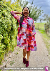 Take The Chance | Tiered Shirt Dress PDF Sewing Pattern
