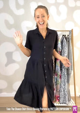 Take The Chance | Tiered Shirt Dress PDF Sewing Pattern
