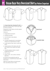 Ocean Daze | Very Oversized Shirt PDF Sewing Pattern
