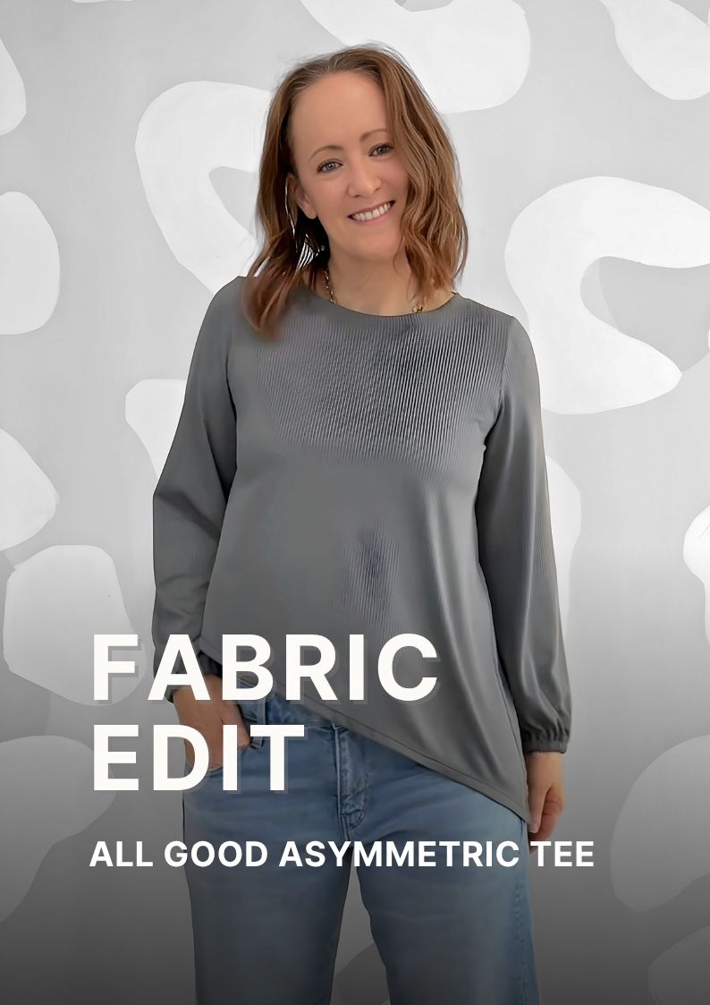 Fabric Edit: All Good Asymmetric Tee