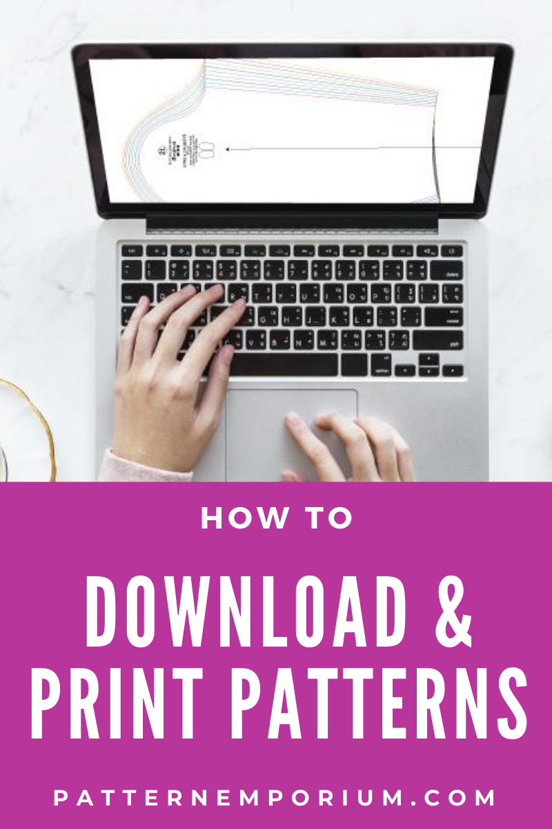 how to download & print pdf sewing patterns