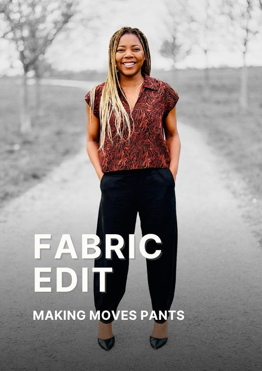 Fabric Edit | Making Moves Barrel Leg Pants Sewing Pattern
