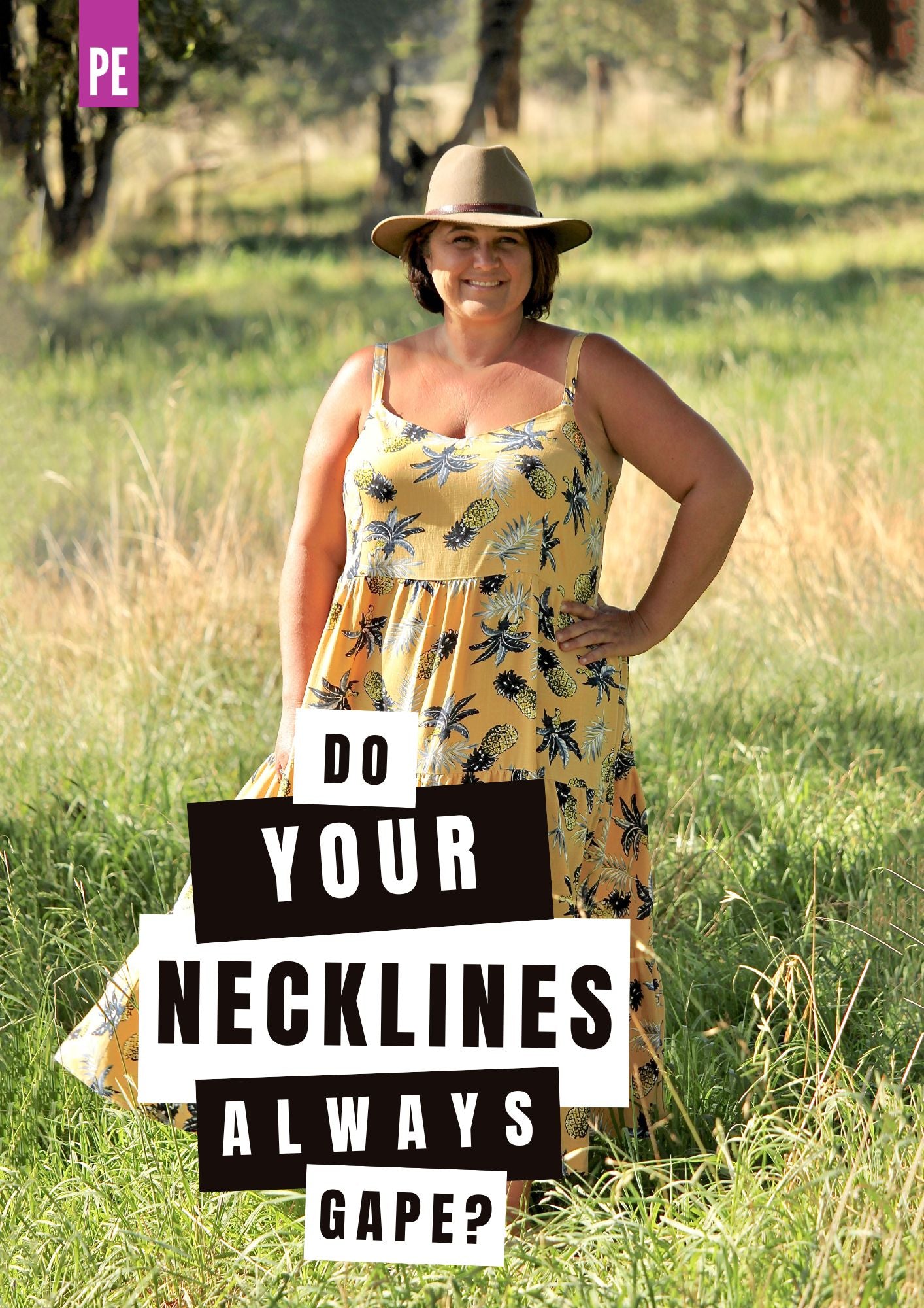 How To Fix A Gaping Neckline (hollow chest adjustment) – Pattern Emporium