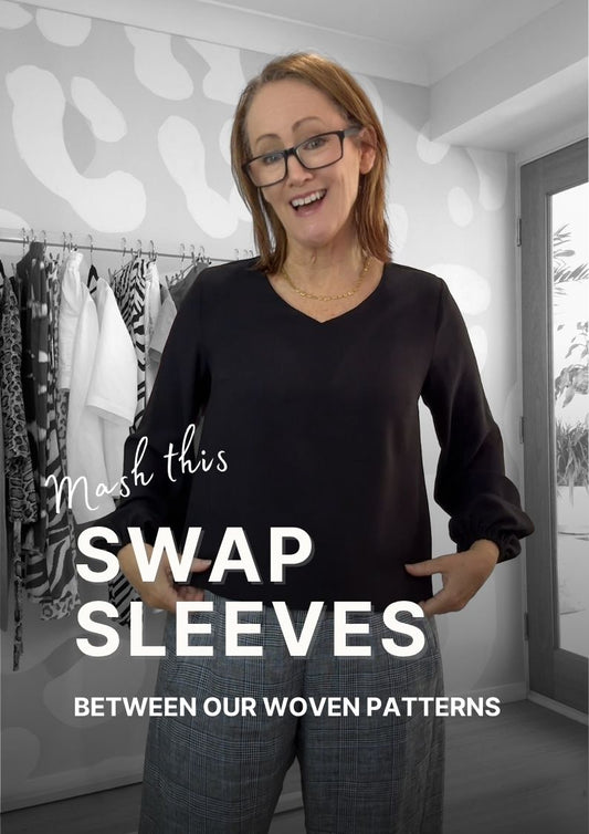 Swap Sleeves Between Sewing Patterns (Woven Fabrics Edit)