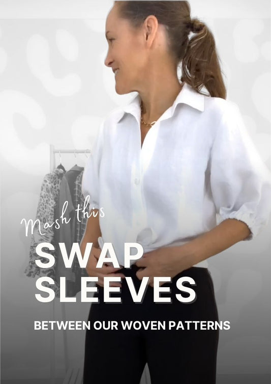 Swap Sleeves Between Sewing Patterns (Woven Fabrics Edit)