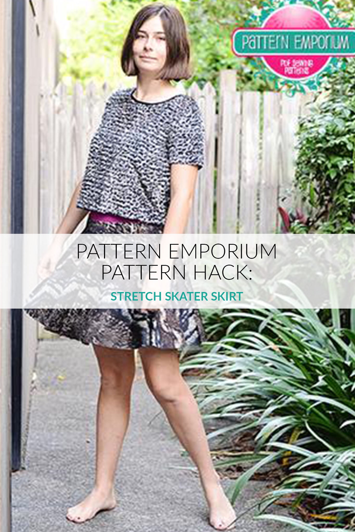 Pattern Hack Stretch Skater Skirt Pattern Emporium
