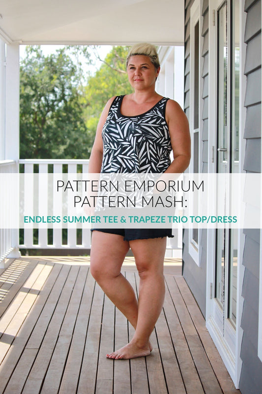 pattern mash: sew a ladies summer trapeze top or dress