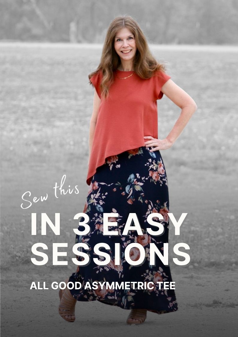 Sew the All Good Asymmetric Tee in 3 Easy Sessions
