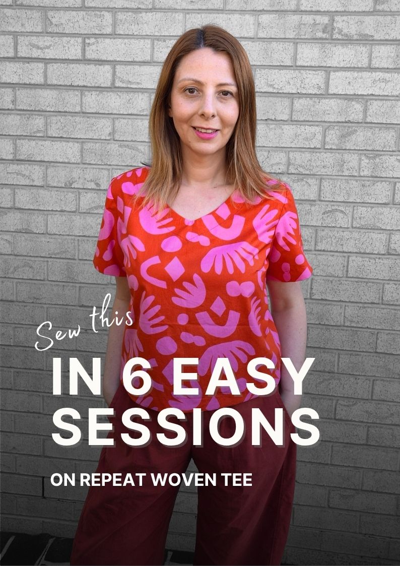 Sew The On Repeat Woven T-shirt in a few easy sessions
