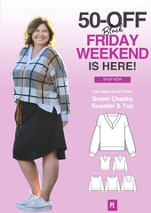 Sweet Cheeks | Roomy Sweater PDF Sewing Pattern