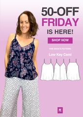 Low-Key Cami | Woven Strappy Top PDF Sewing Pattern