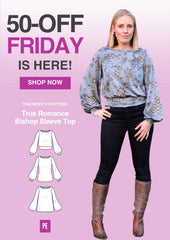 True Romance | Bishop Sleeve Top PDF  Pattern