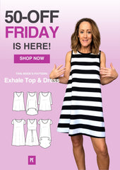 Exhale | Flared Top, High-low & Dress PDF Sewing Pattern