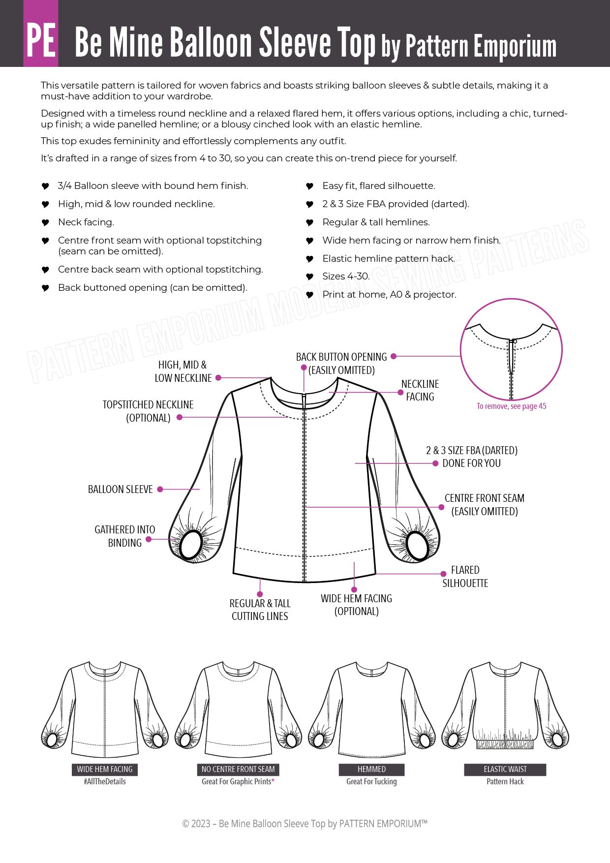 Pattern Emporium  PDF Sewing Patterns for Ladies & Kids