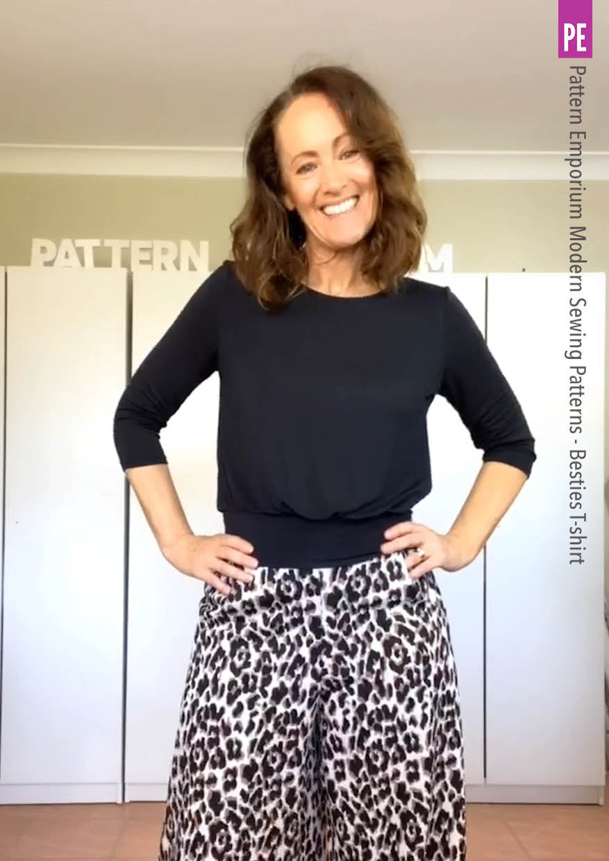 Besties Tee | Flared & Banded T-shirt PDF Sewing Pattern