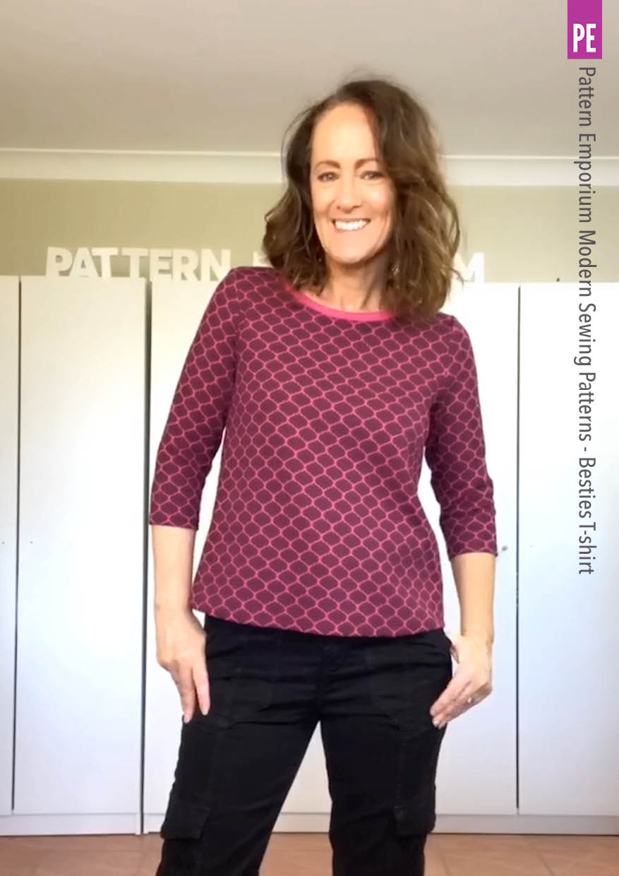 Besties Tee | Flared & Banded T-shirt PDF Sewing Pattern