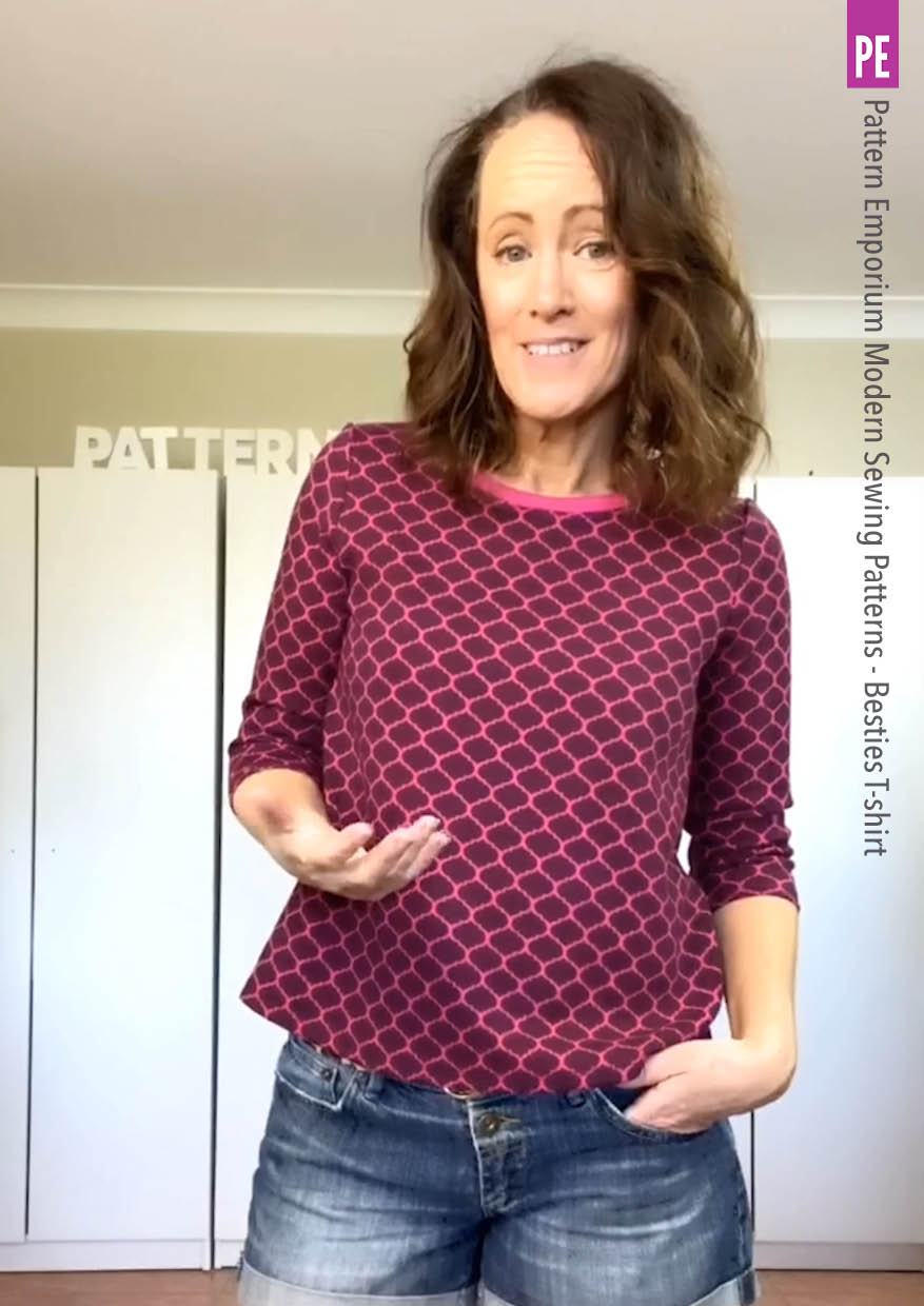 Besties Tee | Flared & Banded T-shirt PDF Sewing Pattern