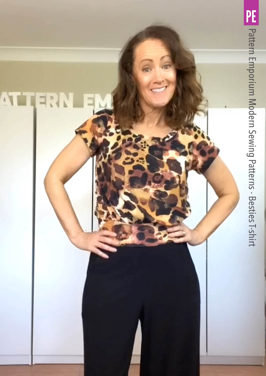 Besties Tee | Flared & Banded T-shirt PDF Sewing Pattern