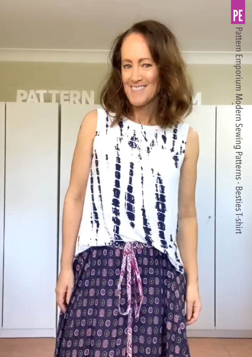 Besties Tee | Flared & Banded T-shirt PDF Sewing Pattern