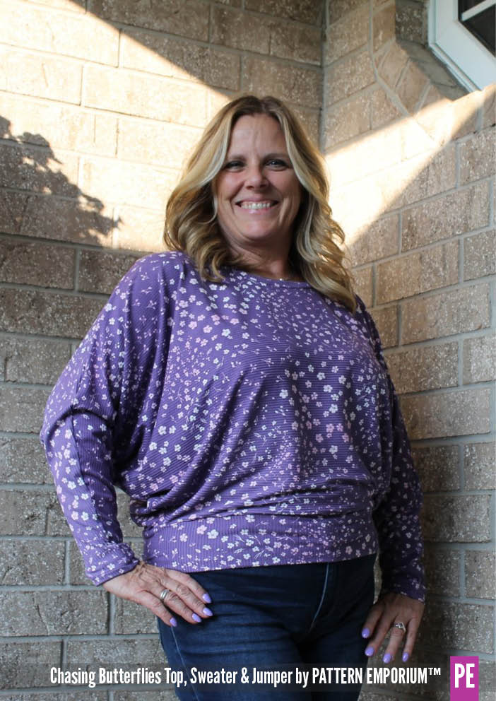 Chasing Butterflies | Batwing Top & Sweater Sewing Pattern