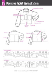 Downtown Jacket in Roomy Fit | Sewing Pattern