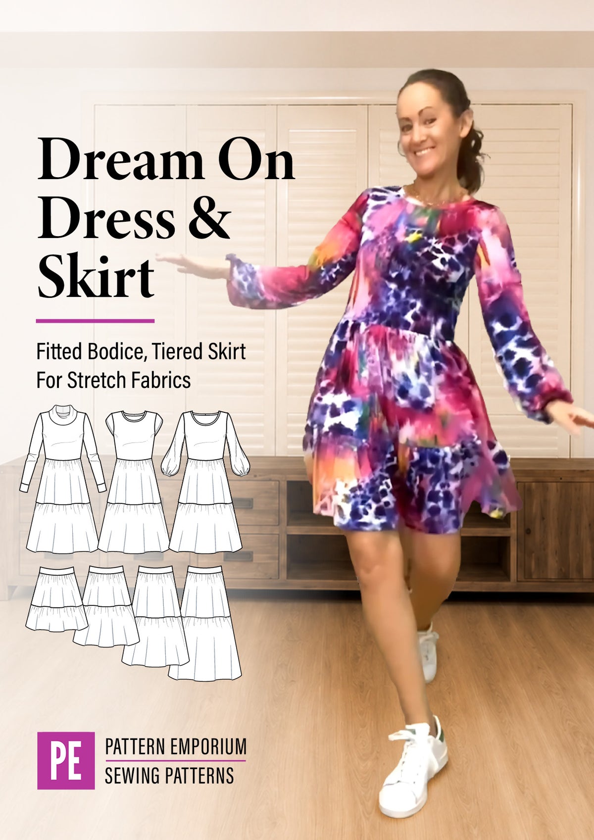 Dream On | Tiered Dress & Skirt PDF Sewing Pattern