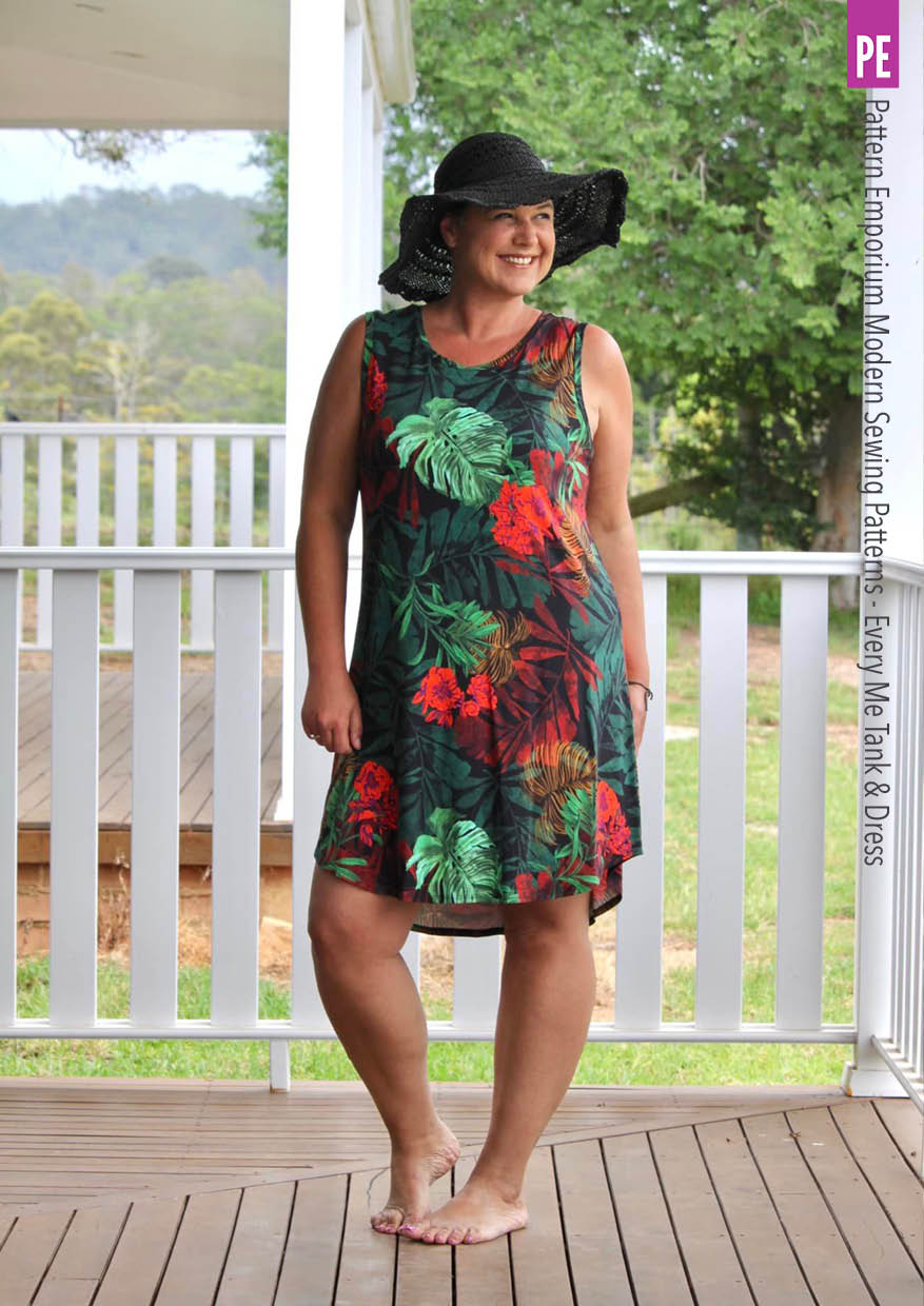 Every Me Tank | Sleeveless Top & Dress Sewing Pattern