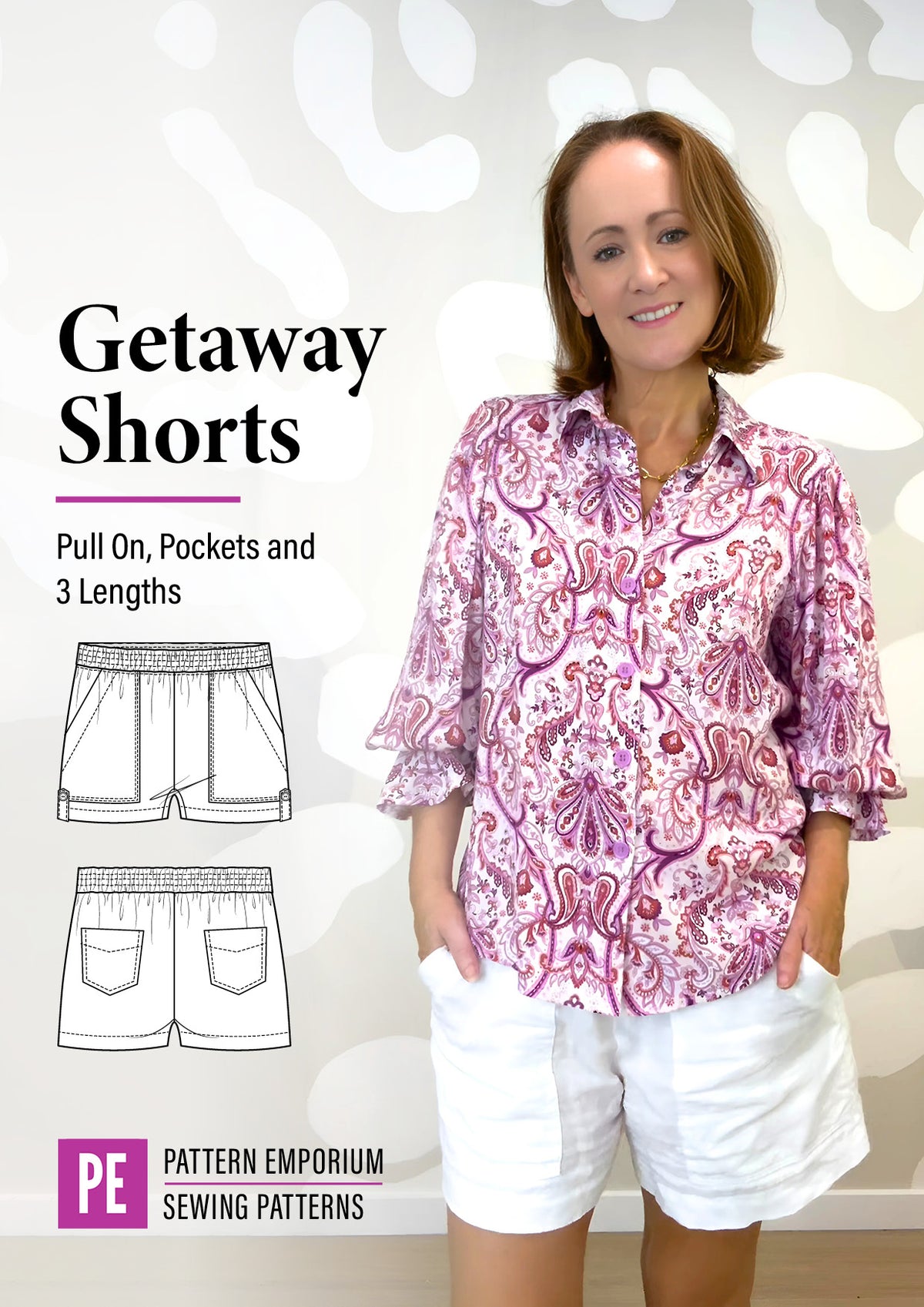 Getaway Shorts | Pull On Shorts PDF Sewing Pattern